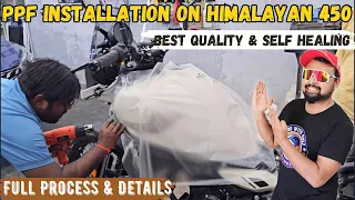 Paint Protection Film (PPF) On HIMALAYAN 450 Kaza Brown | Self Healing & Scratch Proof- Full Details