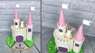 Castle Cake Tutorial (Fully Edible/No Polystyrene Turrets)