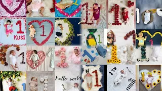 1 month baby photoshoot ideas / monthly phtoshoot idea for 1 month baby