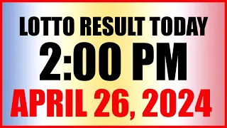 Lotto Result Today 2pm April 26, 2024 Swertres Ez2 Pcso