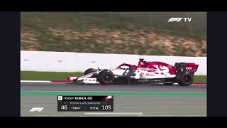 Robert Kubica Barcelona 2020 Fastest Lap (Morning session)