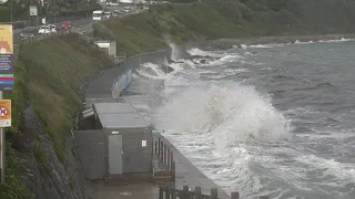 Storm Ellen Hits Falmouth  Cornwall HD