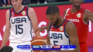 FIBA Basketball World Cup 2023 : MIKAL BRIDGES HITS THE GAME-TYING THREE!