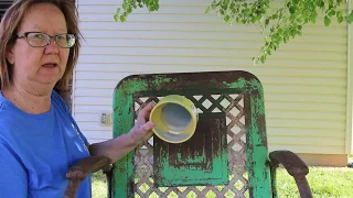 How To Clean And Wax A Rusty Metal Lawn Chair