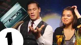 "What's that?!" Hailee Steinfeld gets a lesson in 1980s Mixtapes from John Cena for Bumblebee