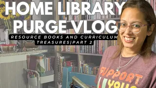 Home Library Purge Vlog| Part 2: Resource Books and Curriculum Treasures