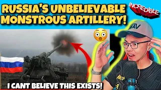 RUSSIA’S 🇷🇺 MONSTROUS ARTILLERY ACTION DURING HEAVY LIVE FIRE: 2S7 PION, 2S5 GIATSINT (REACTION)