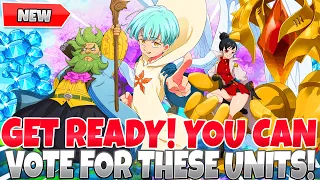 *GET READY! THESE ARE THE UNITS YOU CAN VOTE FOR* 2nd Anniversary Banner Survey (7DS Grand Cross)