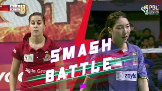 Carolina Marin or Sung Ji Hyun, who got the powerful SMASH | Badminton | Premier Badminton League