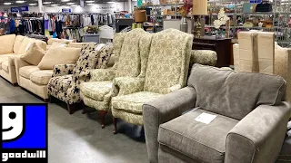GOODWILL SHOP WITH ME FURNITURE SOFAS ARMCHAIRS KITCHENWARE HOME DECOR SHOPPING STORE WALK THROUGH