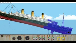 Titanic sinking (floating sandbox)