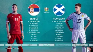 PES 2021 - SERBIA vs SCOTLAND - EURO 2021 Qualification - Full Match - All Goals HD - Gameplay