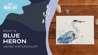 Learn How To Paint A Bird | Loose Watercolor Painting by Sarah Cray & Let's Make Art #birdslover