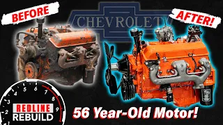 Crusty Chevy V-8 Engine Rebuild Time-Lapse and Stop-Motion | Redline Rebuild