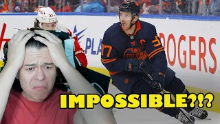 REACTION TO CONNOR MCDAVID IMPOSSIBLE GOALS | FASTEST SKATER WEVE SEEN IN THE NHL?!?