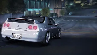 NFS CARBON | Beating KENJI in a stock Skyline GTS25t Type M  [4K]