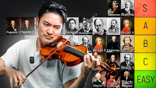 Ranking the best violin concertos 🎻 [Difficulty Tier List]