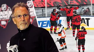 John Tortorella speaks to the media the Flyers 6-3 loss to the Devils in the 2024 NHL Stadium Series