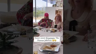 Sia singing a few of her songs while having lunch at Kathy Griffin's house