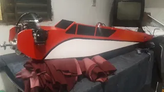 construção aeromodelo telemaster Mdr 22cc motor  roçadeira 😎