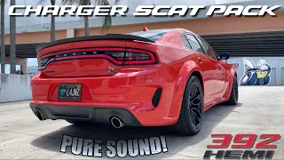 Charger 392 Scat Pack Widebody PURE EXHAUST (ASMR) | PURE 392 6.4L V8 HEMI SOUNDS!