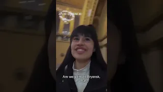 Vlog : Diana Ankudinova traveling on a train