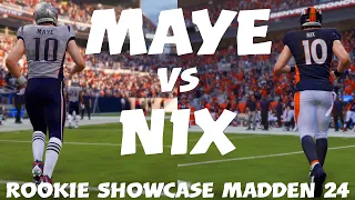 Drake Maye Vs Bo Nix Rookie Showcase 2024 NFL Draft Roster Madden 24