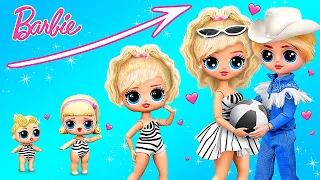 ЛОЛ ОМГ в образе Барби растёт! 30 идей для кукол