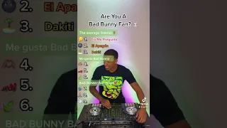 BAD BUNNY FAN CHALLENGE🐰🔥 Are You A Bad Bunny Fan? #shorts