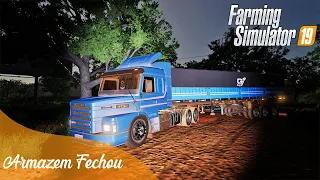 ARMAZÉM FECHOU ANTES DE VENDERMOS A SAFRA | FAZENDA FORTALEZA | Farming Simulator 19 - Logitech G27