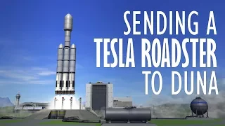 Sending a Tesla Roadster to Duna (Fully Stock and Reusable Falcon Heavy) - KSP