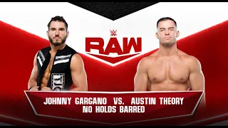 FULL MATCH: Johnny Gargano VS Austin Theory - WWE RAW 2K22