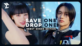 [KPOP GAME] IMPOSSIBLE SAVE ONE DROP ONE DEBUT SONGS EDITION [31 ROUNDS]