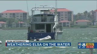 Weathering Hurricane Elsa on the water, how it went for a woman who stayed on her boat in Gulfport