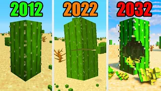 minecraft physics 2012 vs 2022 vs 2032