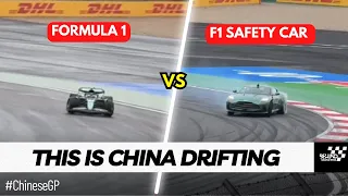 When F1 Safety Cars and F1 Drivers showing off their drifting skills at 2024 Chinese Grand Prix