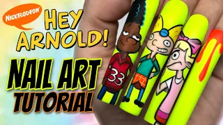 HEY ARNOLD!! Nail Art Tutorial‼️💚 using NAILZBYDEV products!