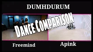 [DUMHDURUM] Apink Vs Freemind (Demo version) dance comparison