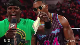 Referee R Truth The Usos & The Street Profits Promo - WWE Raw 7/11/22 (Full Segment)