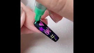 【Fashion nail art/Free sample】popular nail design with nail art pen