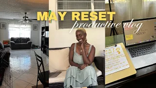 MAY RESET | House Refresh, Calendar update, Goal setting , & Adulting tasks