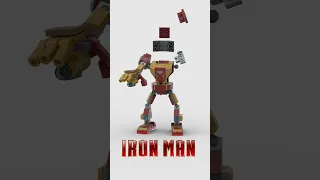 LEGO Iron Man Mech Armor (76203) 🤖 Satisfying Building Animation #shorts #legomech #robot