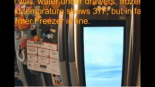 Samsung refrigerator repair. Fresh Food not cooling. Water under the drawer. Forced Defrost. Solved