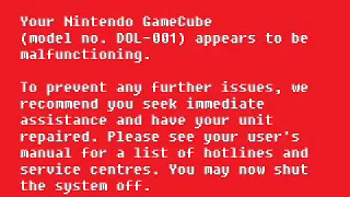 Nintendo GameCube - Unknown Creepy Kill Screen
