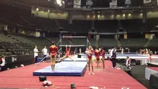 Amelia Hundley, Katelyn Ohashi - Bars - 2012 Pacific Rim Championships (Subivision II Warm-Up)