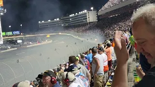 Austin Dillon Causes Big One in 1st Overtime Attempt 2022 Coca-Cola 600 (from the stands)