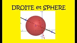 Intersection d'une droite et d'une sphère