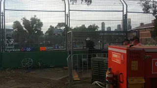 F1 going through turns 4 and 5 at Albert Park