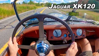 The Inline 6 Cylinder You Need to Hear to Believe -1954 Jaguar XK120 Roadster POV Drive