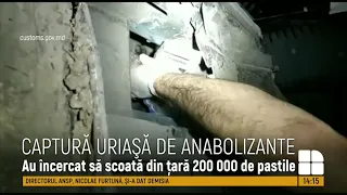 Tentativă de contrabandă cu anabolizante de peste 1,5 milioane lei la Leușeni